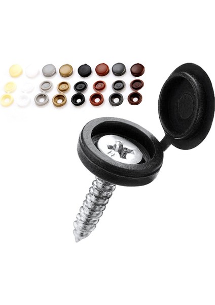 Mobilya Dış Kapakları Dekor Menteşeli Plastik Vidalı Kapaklar Çıtçıtlar (Yurt Dışından) indirimleri