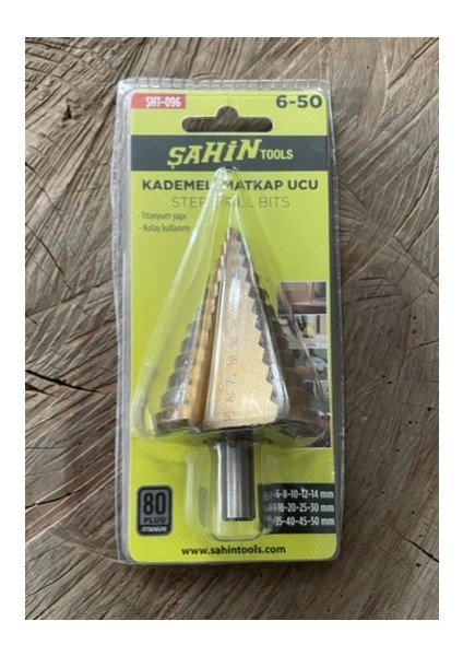 Kademeli Matkap Ucu Çelik Sac Delme Ucu Kozalak Matkap Ucu 50MM modelleri