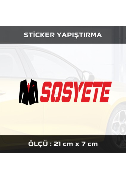 Sosyete Takım Elbiseli Sticker 2 Adet - Araba Motosiklet Atv Cam Dolap Tablet Uyumlu Etiket Yapıştırma