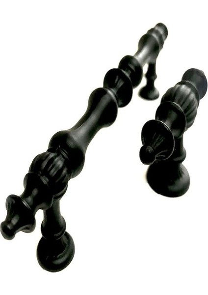 Siyah Modern Lüks Mobilya Dolap Çekmece Kulpları 160mm 12 Adet