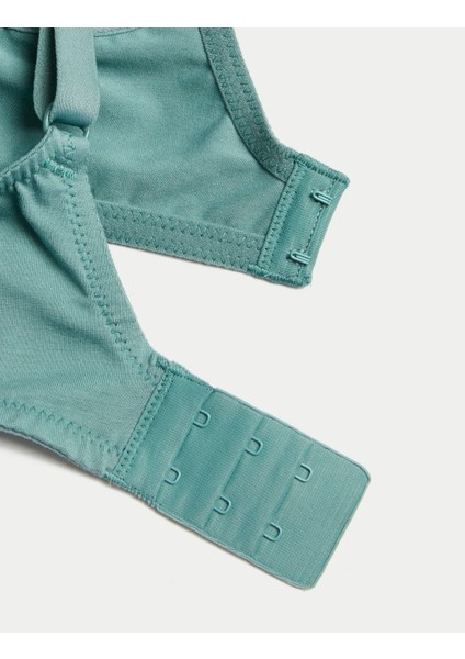 3'lü Destekli Pamuklu T-Shirt Sütyeni Seti modelleri