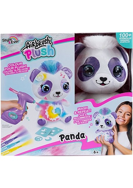 Mega Oyuncak Airbrush Plush Peluş Panda OFG257