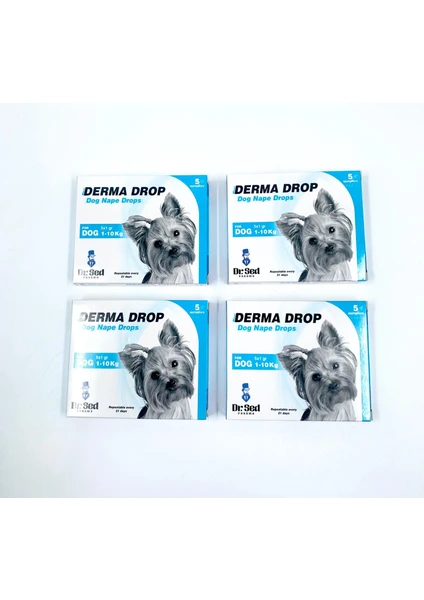 Dr Sed 1 - 10 kg  Köpekler Için 4lü Damla Paketi 5 x 1 gr