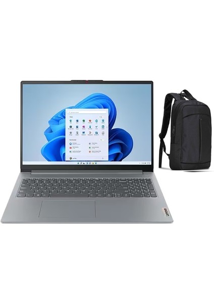 Ideapad Slim 3 15AMN8 Amd Ryzen 5 7520U 8gb 1tb SSD Freedos 15.6" Fhd 82XQ0011TX + Sırtçantası Hediyeli