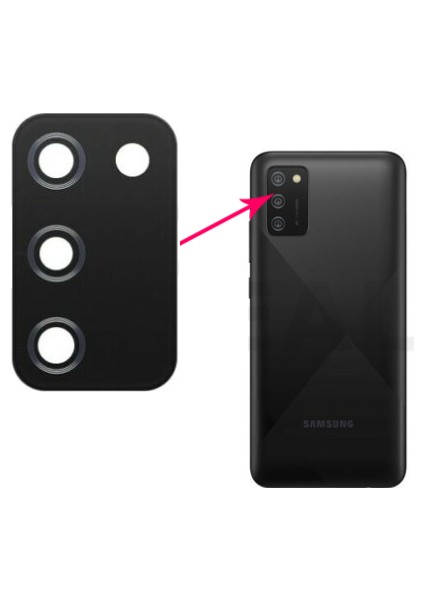 Samsung Galaxy A02S Uyumlu Kamera Lensi Cam SM-A025F