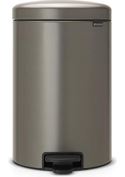 Çöp Kutusu 20 Litre Newicon Pedallı Platin 114045