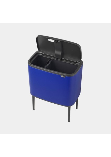 Çöp Kutusu Iki Bölmeli 11+23 Litre Bo Touch Bin Mineral Powerful Blue 208348