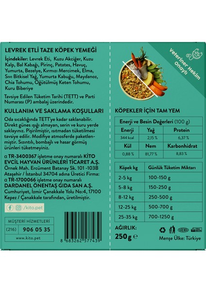 Yetişkin Mini Irk Köpek Maması 2.5 kg + Levrek Etli Kito Fresh x 6 indirimleri