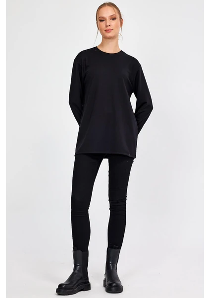 Alexander Gardi Bisiklet Yaka Basic Oversize Sweatshirt (E23-00160 00)