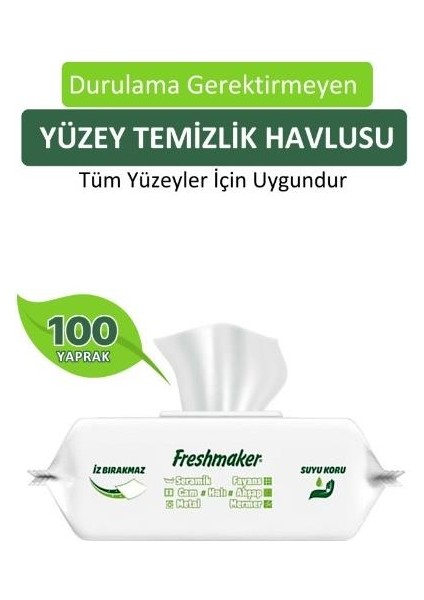 Yüzeysil Beyaz Sabun Kokulu 100'LÜ -6 Paket-