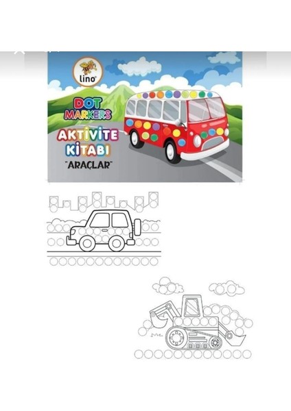 Mini Dot Markers 6’lı Yıkanabilir Kalem ve 4’lü Boya Kitabı Set