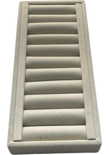 Bilezik & Bileklik & Kelepçe Krem Süet Standı-Tablası ve Düzenleyici Kısa 11X24 cm fiyatları