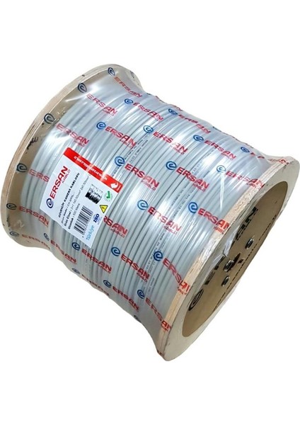 Kablo 2+1 0.50MM Cu Bakır 500MT Güvenlik Kamera Kablosu