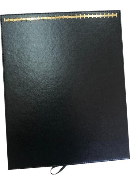 Ayaklı Kolye Zincir & Kolye Standı (28'li)Siyah Deri (32X40 Cm) modelleri