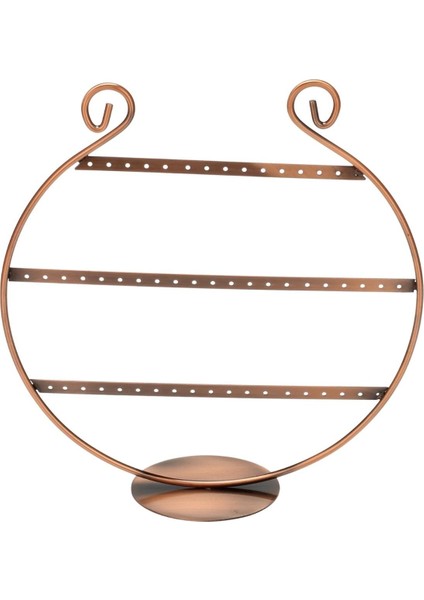 Metal Küpe Standı (27 Çift Küpe ) Orta Boy Oval Şeklinde Bronz, Küpe Takı Düzenleme Organizatör