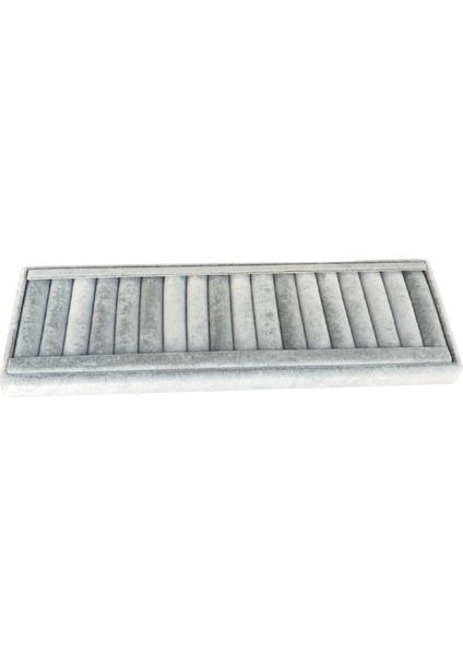 Bilezik & Bileklik & Kelepçe Gri Süet Standı-Tablası ve Düzenleyici Uzun 11X34 cm fiyatları