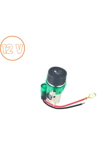 Yeşil Işıklı Çakmak 12V / ICCA10