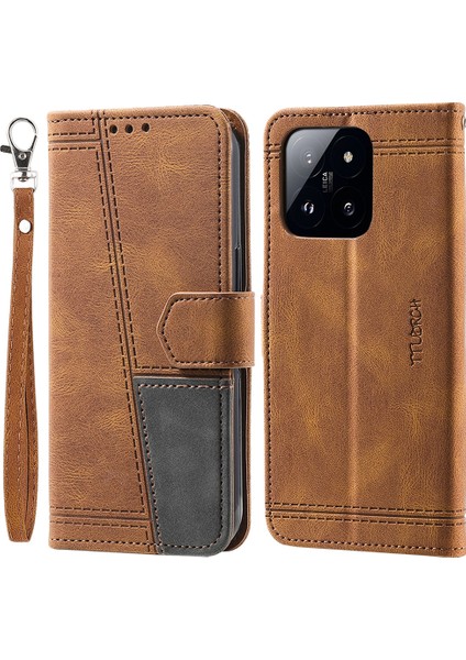 Xiaomi 14 Pro Kılıf Rfıd Engelleme Cüzdan Stand Telefon Kapağı (Yurt Dışından)