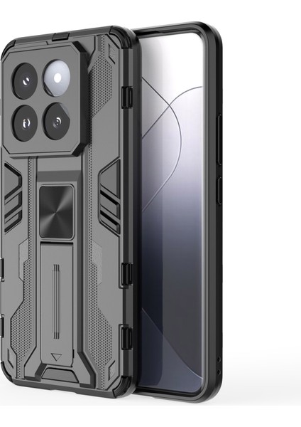 Xiaomi 14 Pro Kılıf Anti-Cratch Pc+Tpu Kickstand Telefon Geri Kapağı (Yurt Dışından)