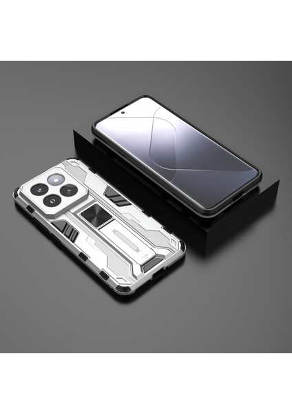 Xiaomi 14 Pro Kılıf Anti-Cratch Pc+Tpu Kickstand Telefon Geri Kapağı (Yurt Dışından) modelleri