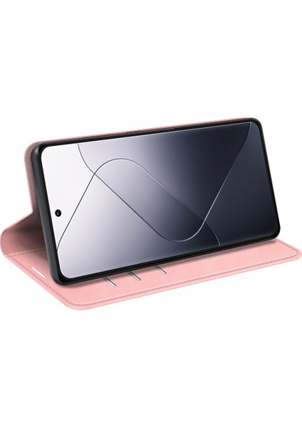 Xiaomi 14 Pro Kılıf Pu Deri Folio Flip Cüzdan Telefon Kapağı (Yurt Dışından) modelleri
