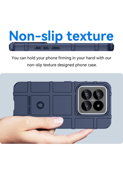 Xiaomi 14 Pro Slim-Fit Square Grid Doku Tpu Telefon Kapağı (Yurt Dışından) fırsatları