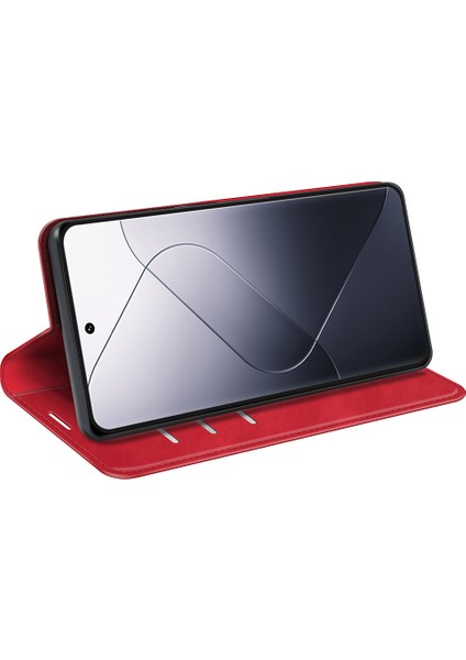 Xiaomi 14 Pro Kılıf Pu Deri Folio Flip Cüzdan Telefon Kapağı (Yurt Dışından) modelleri