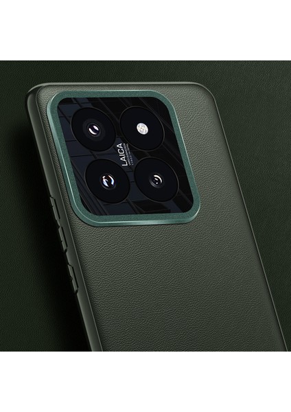 Xiaomi 14 Pro Kılıf Metal Lens Koruma Pu Deri Kaplı Arka Kapak (Yurt Dışından) fiyatları