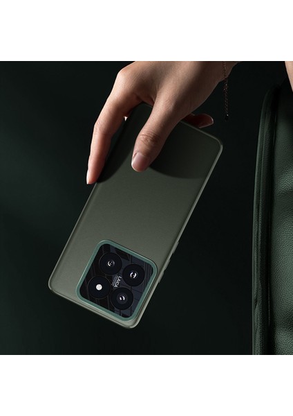 Xiaomi 14 Pro Kılıf Metal Lens Koruma Pu Deri Kaplı Arka Kapak (Yurt Dışından) modelleri