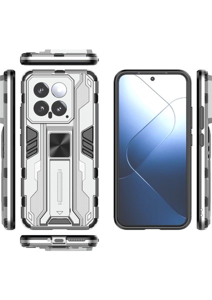 Xiaomi 14 Kılıf Pc+Tpu Anti-Drop Telefon Kapağı Katlanabilir Kickstand ile (Yurt Dışından) indirimleri