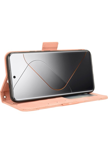 Xiaomi 14 Pro Kılıf Anti-Cratch Deri Akıllı Telefon Kapağı Birden Fazla Kart Yuvası (Yurt Dışından) fırsatları