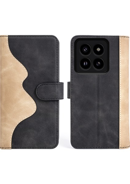 Xiaomi 14 Pro Kılıf Stand Cüzdan Renk Ekleme Telefon Kapağı (Yurt Dışından)