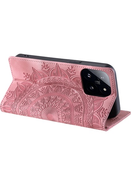 Xiaomi 14 Pro Kılıf Baskılı Mandala Çiçek Deri Telefon Kapağı (Yurt Dışından) fırsatları