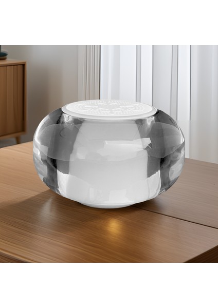 Kristal Cam Hoparlör Bluetooth Bağlantısı Rgb Işık Efekti Yüksek Ses Kaliteli Taşınabilir Hoparlör