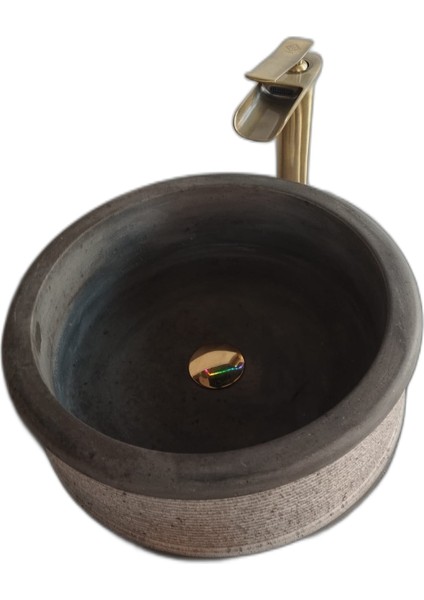 Taramalı Bazalt Tekerlek Lavabo