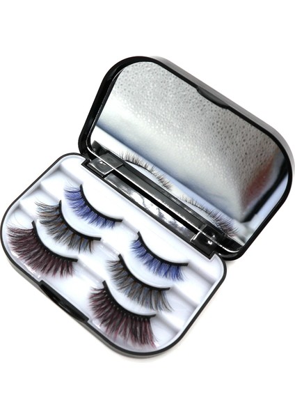 Mıknatıs Kirpikler Manyetik Kirpikler Eyeliner Seti Renkli 3D Vizon Kirpik Doğal Yapay Sahte Kirpikler Sahte Cils Magnetique (Yurt Dışından) indirimleri