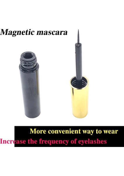 A05-CT-FH Manyetik Kirpikler 3D Vizon 5 Manyetik Süper Emme Mıknatıslı Eyeliner ile Kullanım Kolay Giyilebilir Yeniden Kullanım Kullanımı Artırın Doğal Kabarık (Yurt Dışından)