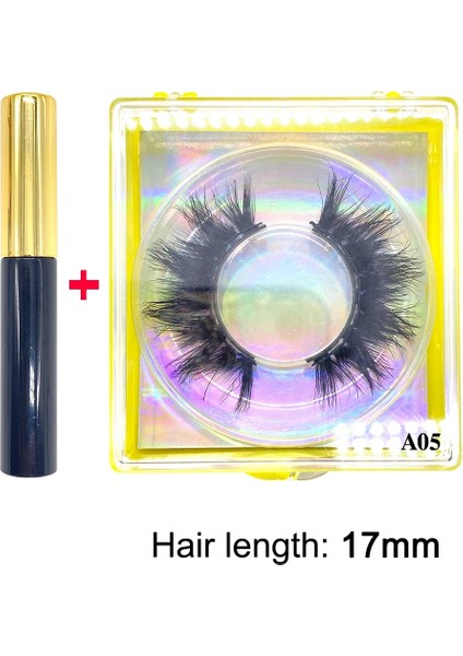 A05-CT-FH Manyetik Kirpikler 3D Vizon 5 Manyetik Süper Emme Mıknatıslı Eyeliner ile Kullanım Kolay Giyilebilir Yeniden Kullanım Kullanımı Artırın Doğal Kabarık (Yurt Dışından)
