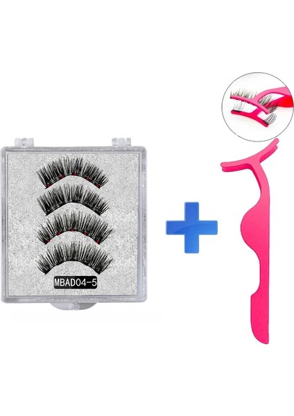 AD12-5 MB Moda 5 Manyetik Kirpik Doğal Mıknatıslar Kirpik Manyetik Aplikatör/klip Kiti 3D Vizon Kirpikleri Sahte Cils Magnetique (Yurt Dışından)