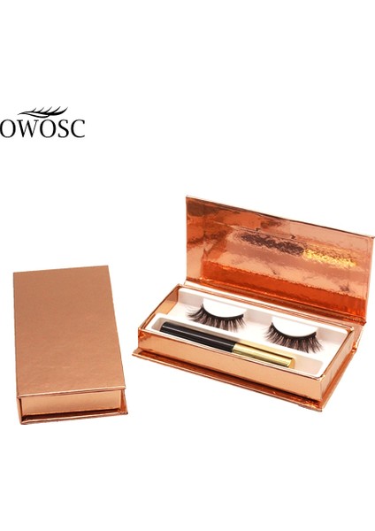 803 Owosc 5d Vizon Yanlış Kirpik Manyetik Kirpik Mıknatıs Eyeliner Su Geçirmez Sıvı Uzun Ömürlü Uzatma Makyaj Özel Logo Kutusu (Yurt Dışından)