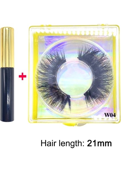 W04-CT-FH Manyetik Kirpikler 3D Vizon 5 Manyetik Süper Emme Mıknatıslı Eyeliner ile Kullanım Giyilmesi Kolay Yeniden Kullanım Kullanımı Artırın Doğal Kabarık (Yurt Dışından)