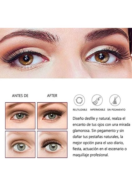 SF09-5 4 Çift 5 Mıknatıslar 3D Manyetik Yanlış Eyelashes El Yapımı Yapay Sahte Cils Cımbız ile Manyetik Doğal Vizon Kirpikler (Yurt Dışından)