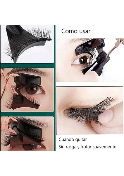 SF09-5 4 Çift 5 Mıknatıslar 3D Manyetik Yanlış Eyelashes El Yapımı Yapay Sahte Cils Cımbız ile Manyetik Doğal Vizon Kirpikler (Yurt Dışından)