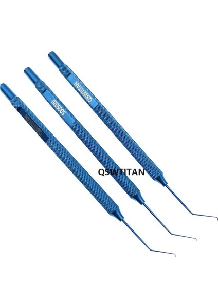 1.95MM Titanyum Oftalmik Fako Kıyıcı Kanca 4 Tip PENÇE/1.25MM/1.5MM/1.95MM Ucu Göz Cerrahi Aletler (Yurt Dışından)