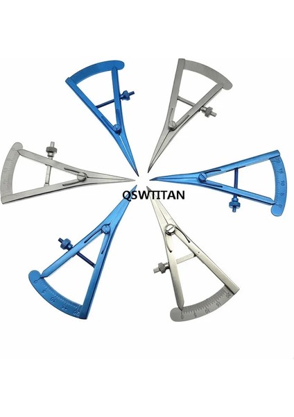 Titanyum Düz Vida Ayar Stilleri Kaliper Paslanmaz Çelik/ Titanyum Alaşımlı Göz Kapağı Kumpas 20MM Düz Oftalmik (Yurt Dışından)