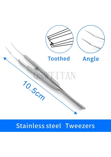 Dişsiz S-A 0.3mm 10.5cm Oftalmik Mikrocerrahi Forseps Cımbız Paslanmaz Çelik Cerrahi Alet Titanyum (Yurt Dışından) fırsatları