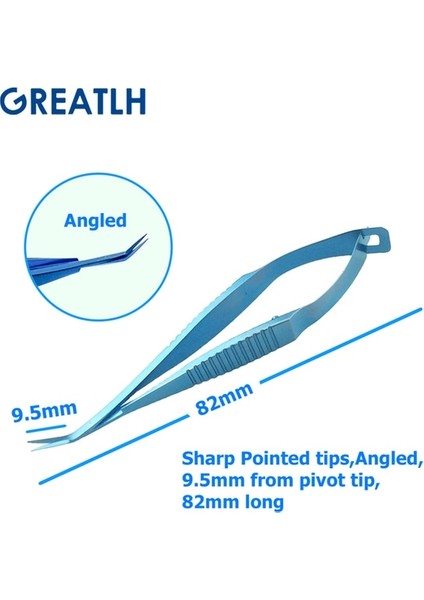 Açılı-B 8.2cm Oftalmik Venüs Makası Oftalmik Forseps Düz/kavisli/açılı Makas Mikro Makas Oftalmik Göz Aletleri (Yurt Dışından)