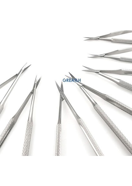 16 cm Düz 12 Cm-18 cm Paslanmaz Çelik Castroviejo Kornea Makası Düz/kavisli Kapsül Membran Makas Oftalmik Aletler 1 Adet (Yurt Dışından)
