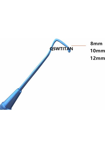 1 Adet 12MM Oftalmik Kanca Titanyum Kas Kancası 8mm /10MM/12MM Oftalmik Alet (Yurt Dışından)