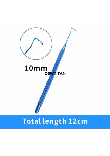 1 Adet 12MM Oftalmik Kanca Titanyum Kas Kancası 8mm /10MM/12MM Oftalmik Alet (Yurt Dışından)